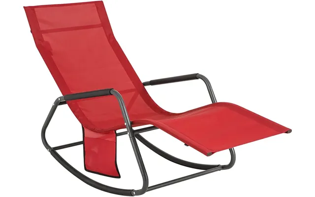 Solseng Med Opbevaringspose Gyngestol Til Haven - Rød product image