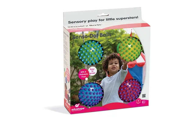 Edushapes Senso Dot Sensoriske Bolde - 4 Stk
