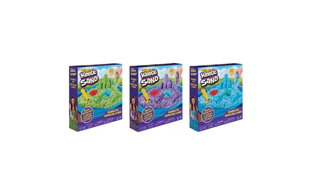 Kinetic Sand - 3 X Sandkasse Med 454 Gram Magisk Sand