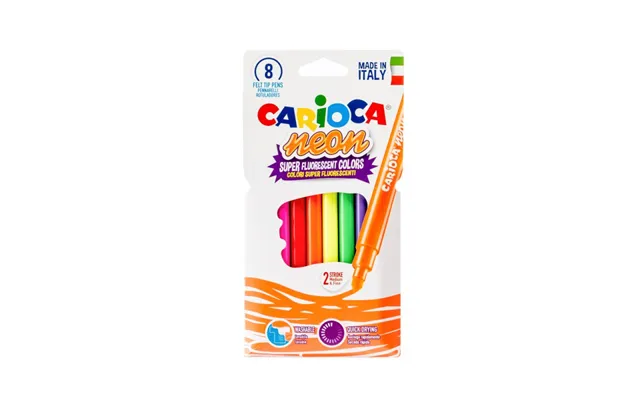 Neon Tuscher 8 Stk Assorteret