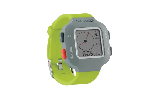 Time Timer Armbåndsur Til Barn Og Ung - Grå Grøn