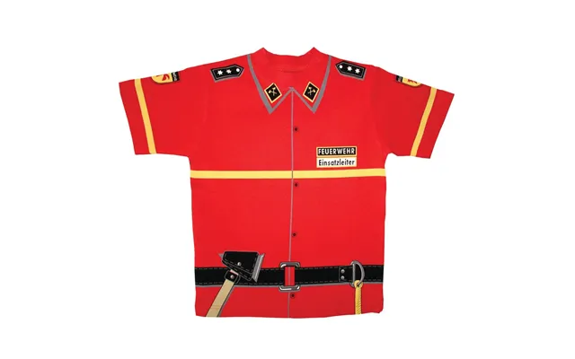 Udklædning Brandmand T-shirt - 6-9 År