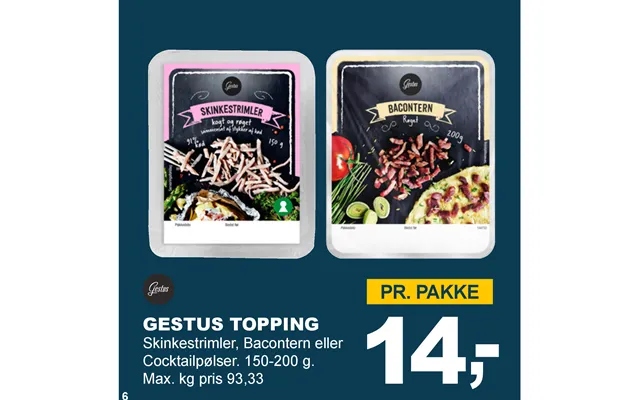 Gesture topping product image
