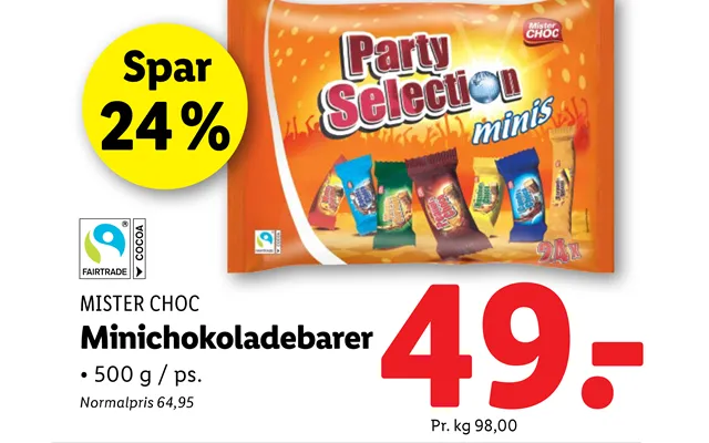 Minichokoladebarer product image