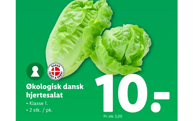 Organic danish hjertesalat product image