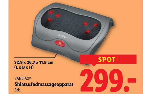 Shiatsufodmassageapparat product image