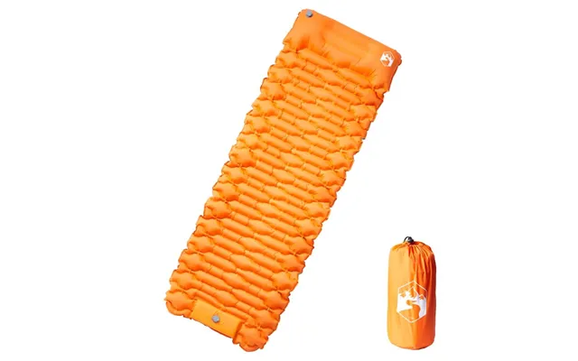 1-personers Campingmadras Med Pude Selvoppustelig Orange product image