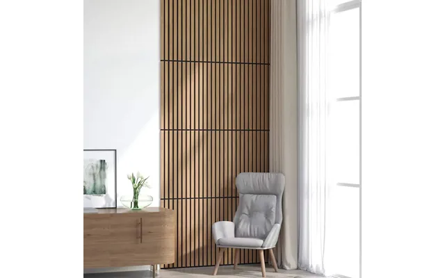 Akustikpanel 8 Stk. Med Spalter 60,5x60 Cm Egefiner