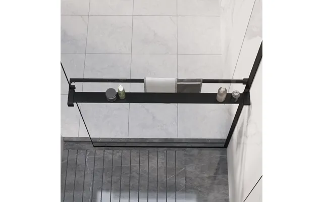 Brusehylde Til Brusevæg 90 Cm Aluminium Sort
