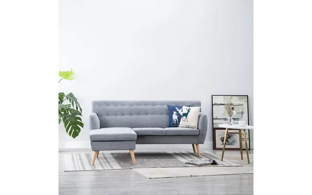 Chaiselong Sofa 171,5x138x81,5 Cm Stofbetræk Lysegrå