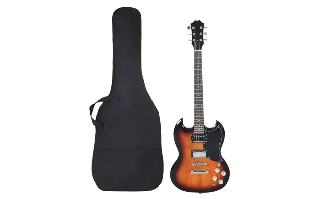Elektrisk Basguitar Til Begyndere Inkl. Taske 4 4 39 Brun Sort