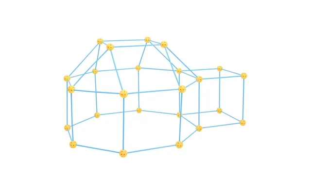 Fort-byggesæt Til Børn 72 Dele