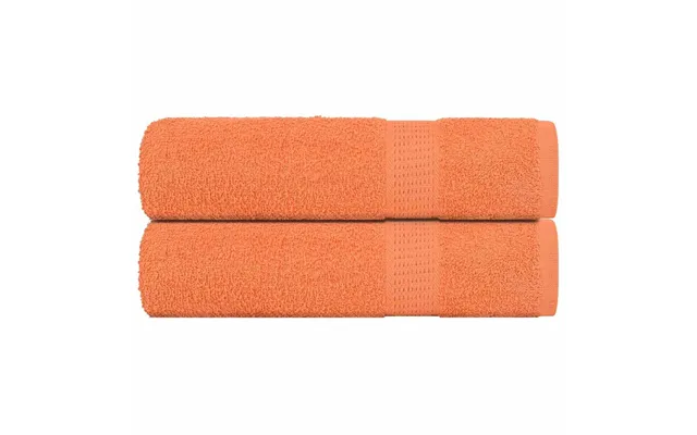 Håndklæder 2 Stk. 70x140 Cm 360 G M2 100 % Bomuld Orange