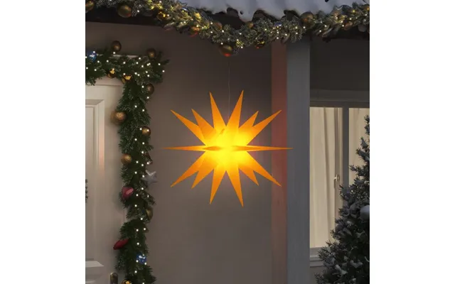 Juledekoration Med Led-lys Foldbar 100 Cm Gul