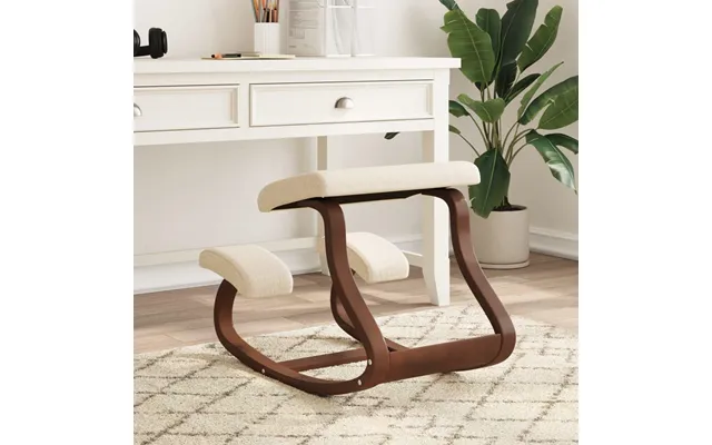 Knæstol 48x71x51 Cm Birkekrydsfiner Cremefarvet