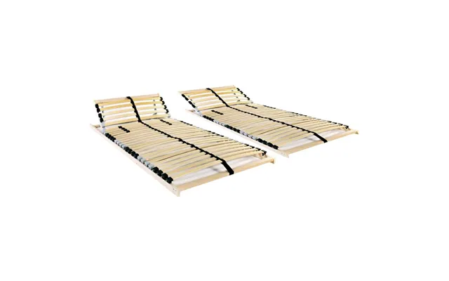 Lamelbunde Til Seng 2 Stk. 28 Lameller 7 Zoner 80 X 200 Cm