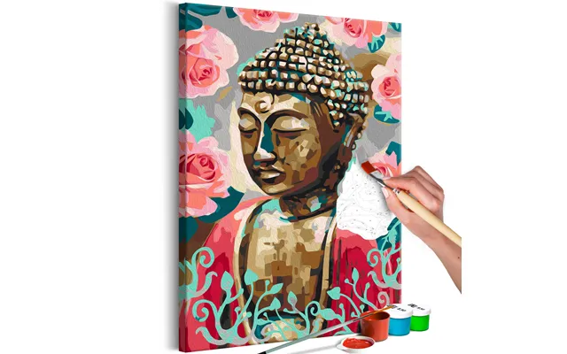 Mal Selv Billede - Buddha In Red 40 X 60 Cm