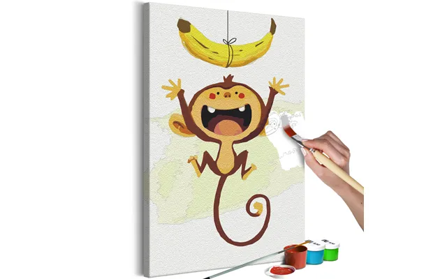 Mal Selv Billede - Hungry Monkey 40 X 60 Cm