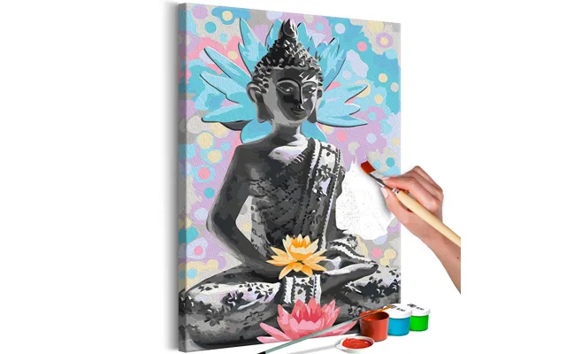 Mal Selv Billede - Rainbow Buddha 40 X 60 Cm