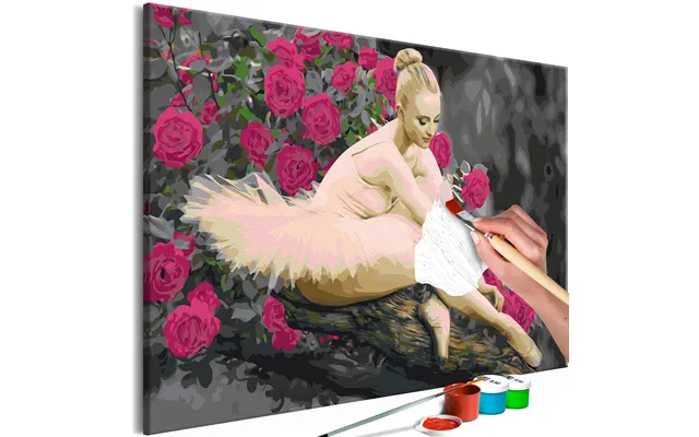 Mal Selv Billede - Rose Ballerina 60 X 40 Cm