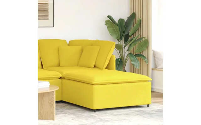 Modulær Sofa Fodskammel Modul 100x100x48 Cm Lysegul