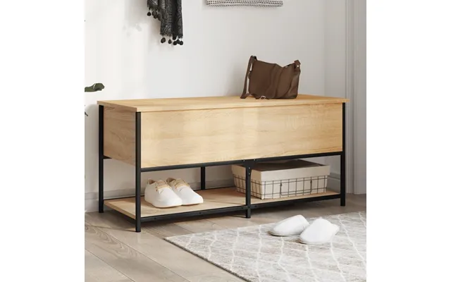 Opbevaringsbænk 100x42,5x47 Cm Konstrueret Træ Sonoma-eg