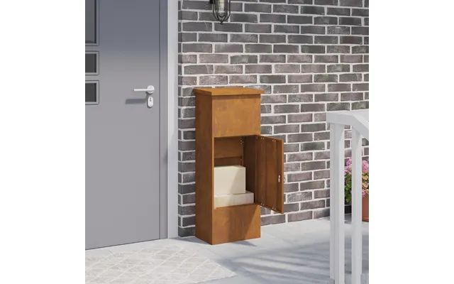 Pakke Drop Boks Rusten 44,5 X 29 X 110,5 Cm Forvitret Stål