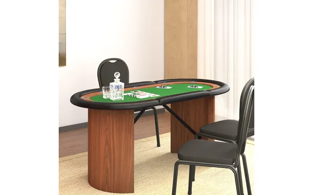 Pokerbord 10 Pers. 160x80x75 Cm Grøn