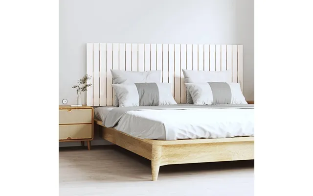 Sengegavl 166x3x60 Cm Massivt Fyrretræ Hvid