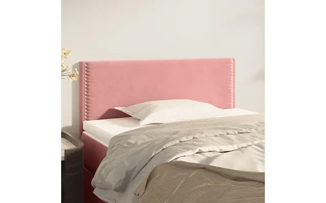 Sengegavl 80x5x78 88 Cm Fløjl Pink