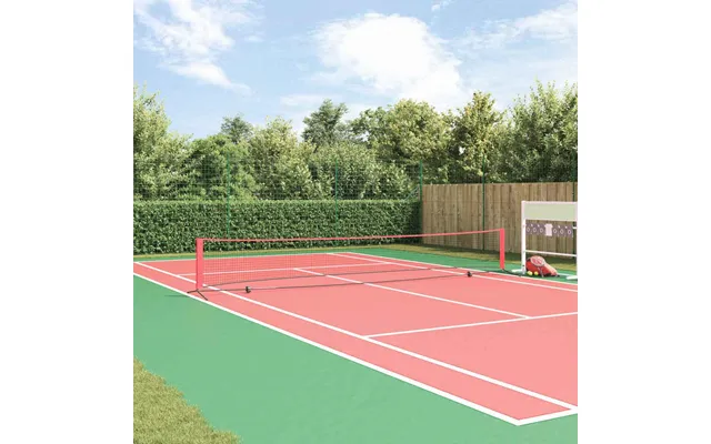 Tennis Net Sort Og Rød 595 X 90.5 X 87 Cm Polyester