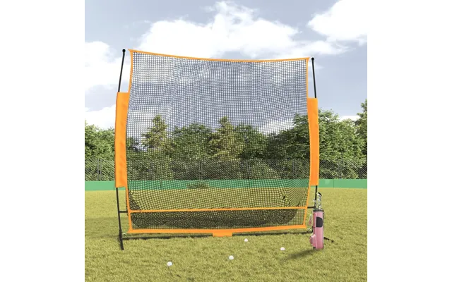 Træningsnet Til Golf 215x107x216 Cm Polyester Sort Og Orange