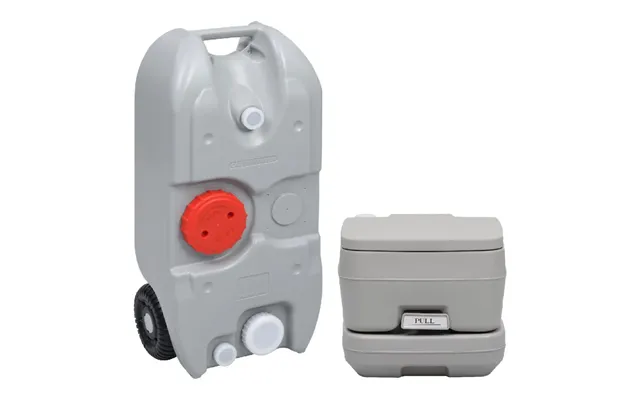 Transportabelt Campingtoilet Og Vandbeholder