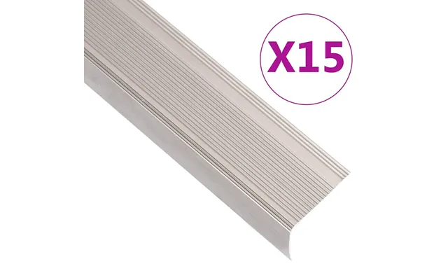 Trappelister 15 Stk. L-facon 90 Cm Aluminium Champagnefarvet
