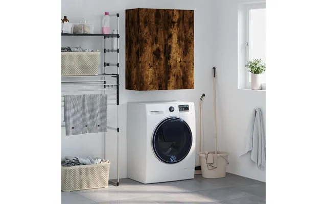 Væghængt Skab 69,5x34x90 Cm Konstrueret Træ Røget Sonoma-eg