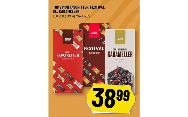 Toms mini favorites, festival product image