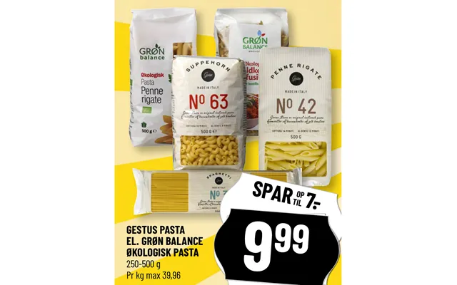 Gestus Pasta Økologisk Pasta product image