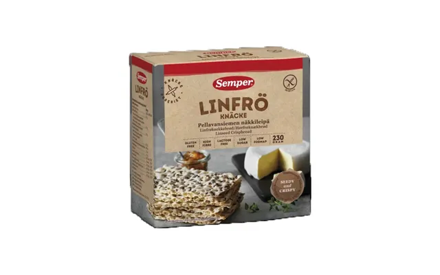 Glutenfri Hørfrøknækbrød - Obs Bedst Før 080425