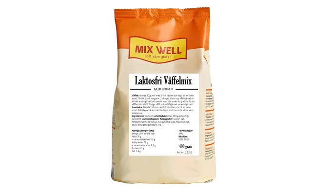 Laktose- Og Glutenfri Vaffelmix - Mix Well 222