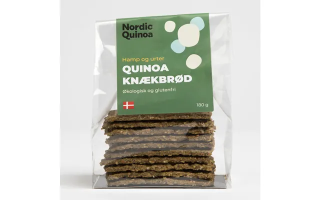 Quinoa Knækbrød Med Hamp Og Urter - Obs Bedst Før 19-10-2025