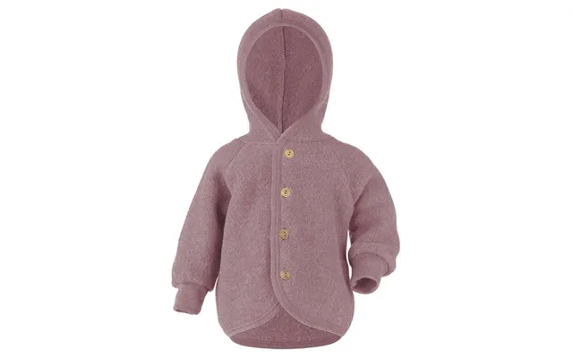 Engel Natur Baby Jakke - Uldfleece M. Hætte