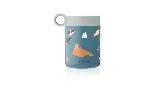 Liewood Kiani Printed Food Jar - Arctic Sea Ocean View product image