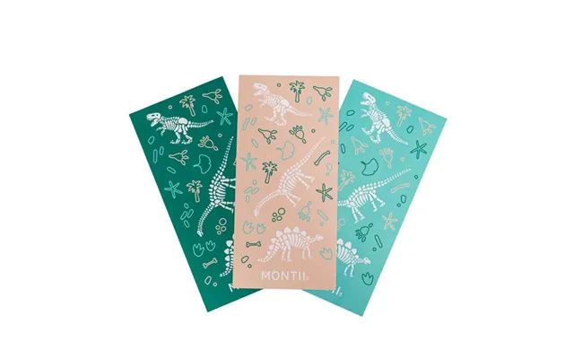 Montiico Vandfaste Stickers Til Madkasser Og Drikkedunke - Dinosaur Land