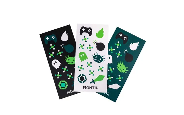 Montiico Vandfaste Stickers Til Madkasser Og Drikkedunke - Game On