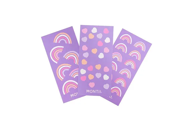 Montiico Vandfaste Stickers Til Madkasser Og Drikkedunke - Rainbow Roller