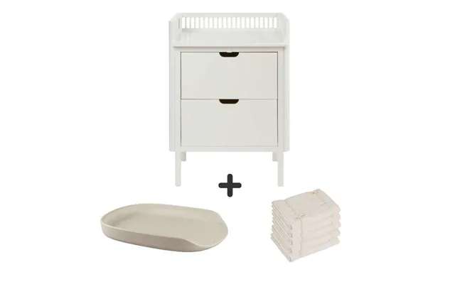 Sebra Puslebordet M. Skuffer - Classic White