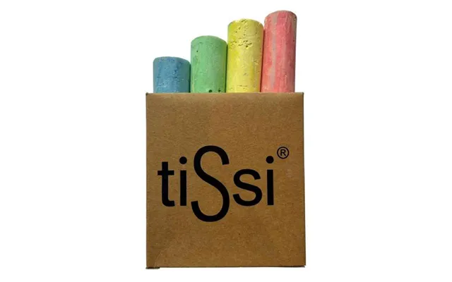Tissi Farvet Kridt - Sæt M. Fire Farver