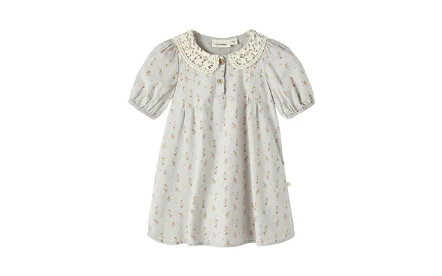 Lil Atelier Daisy Kjole- Harbor Mist - 92 Cm