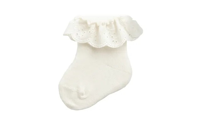Lil Atelier - Dertrud Baby Ankelstrømpe Med Blondekant
