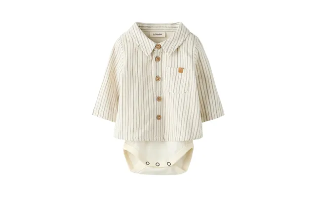 Lil Atelier Felixo Ls Body Shirt - Turtledove Sepia Tint